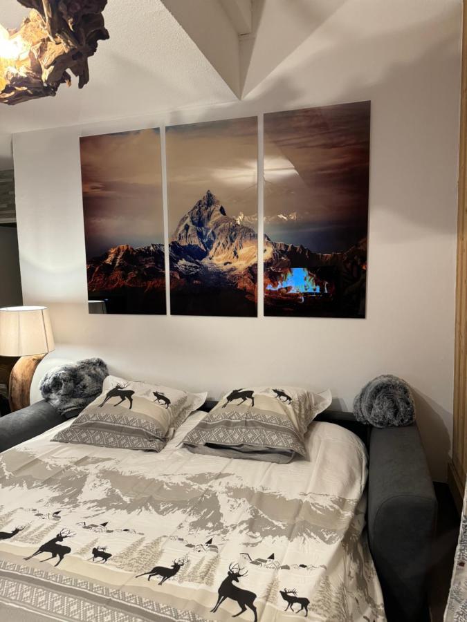Appartement Cocon Au Coeur De Chamonix Avec Parking Gratuit Extérieur photo